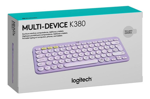 Teclado Logitech K380 Multi-device Bluetooth Lavender
