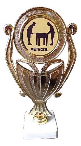 Trofeo Plástico Copa Plana Metegol Futbol 15cm Souvenir