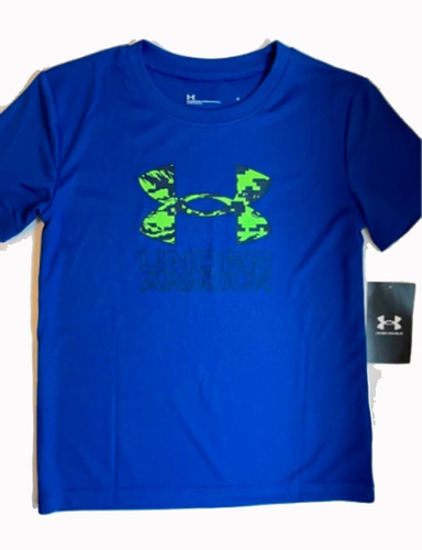 Remera Azul Deportiva Manga Corta Niño 