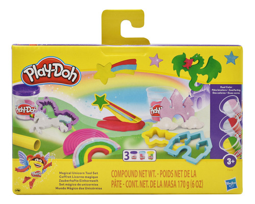 Play Doh Set Magico De Unicornios 170g Hasbro Color Multicolor
