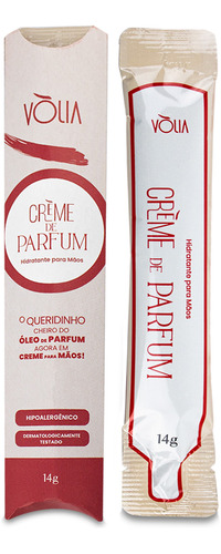 Sachê Refil Crème De Parfum Hidratante Para Mãos Vòlia 14g