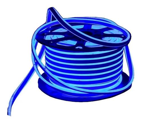 Tira Led Flexible Neon De 25 Metros Azul Adir 6853