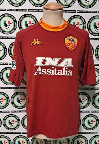 Camiseta Retro Batistuta - Totti Club As Roma 2000 - 2001