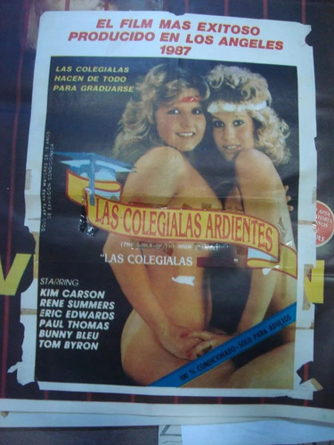 Afiche Cine Orig Las Colegialas Ardientes 110 X0,75 Póster