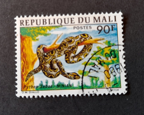 Sello Postal - Rep. Mali - Reptiles - 1976