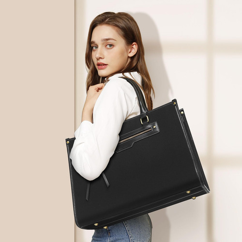 Bolso Cartera Mosiso Para Macbook Dell Hp Ipad Cosmeticos Negro.