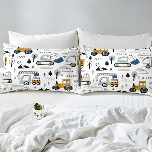 Juego De Ropa De Cama Para Niños Con Diseño De Caricaturas,