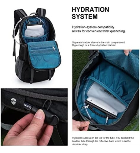 Mountaintop Mochila De Senderismo De 40 L Para Mujeres Y De