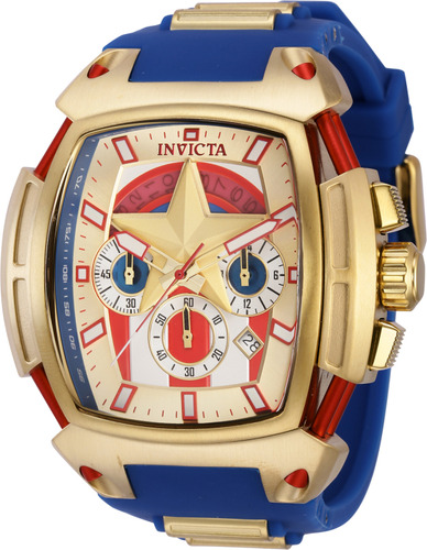 Reloj Invicta 38380 Azul, Oro Hombres