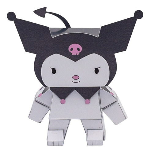 Figura De Papercraft Armable - Kuromi - Hello Kitty