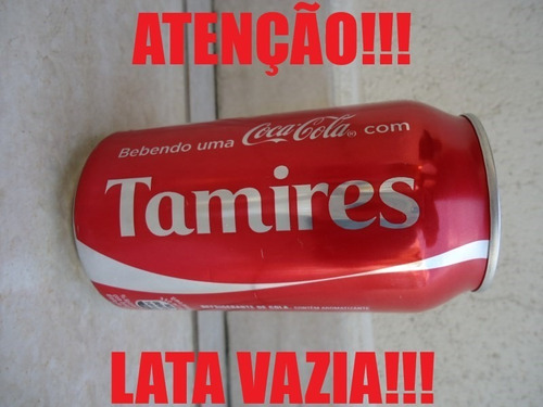 Lata Coca Cola Vazia Com Nome - Tamires