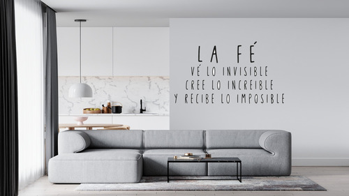 Vinil Decorativos Para Pared  La Fe Ve Lo Imposible