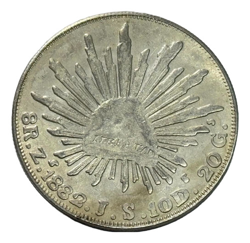 Moneda Replica 8 Reales Z.1882.j.s.10d.20g Libertad (Usado)