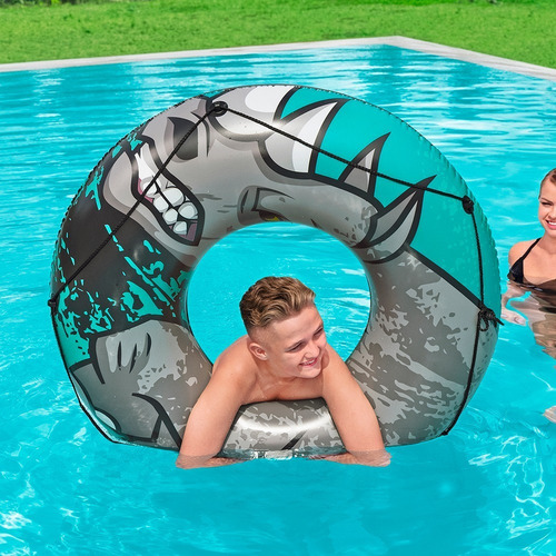 Inflable Flotador Dona Cocodrilo Salvavidas Infantil 2 Pzas