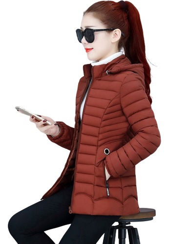 Chaqueta Acolchada De Algodón Para Mujer, Parkas Cortas