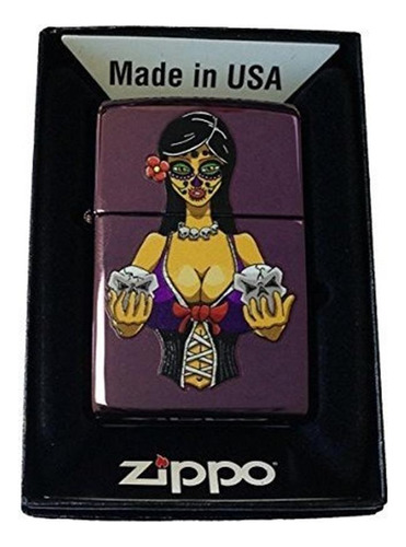 Encendedor Personalizado Zippo - Sexy Day Of The Dead Muerto