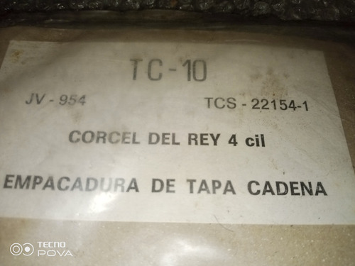 Empacadura Tapa Cadena/ Corcel Del Rey 4 Cil 