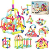 Comprar Juego De Bloques Magnéticos De 128 Piezas