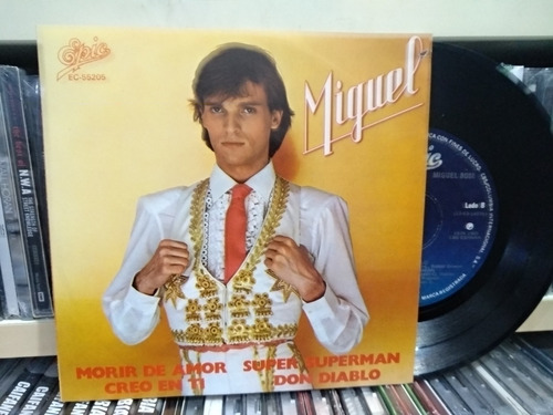 Miguel Bose Morir De Amor - Creo En Ti 45 Rpm Seminuevoo (Usado)