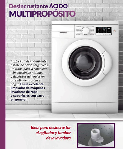 Fizz Sarricida, Limpiador, Desincrustante Ecolosía 3 Piezas