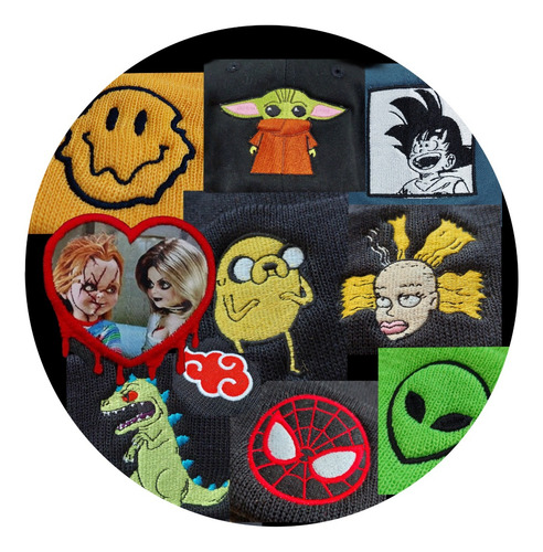 Gorro Bordado Pompón Personalizado 20 Pzs Beanie Tu Diseño Elegir Colores Por Chat Con El Vendedor Unitalla Ajustable