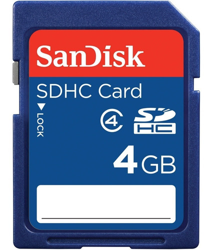 Memoria Sandisk Sd 4 Gb Clase 4 Super Rapida Original
