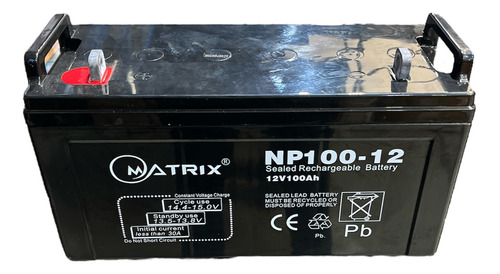 Bateria Matrix 12v 100ah Grande Ups Inversores