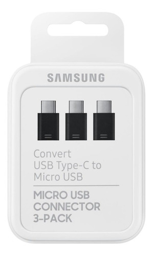Adaptador Cargador Samsung S10 S9 S8 Original Pack X3 Tipo C