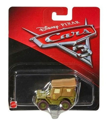 Sargento Carrinho De Metal Disney Pixar Carros 3 Jeep