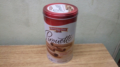 Lata De Pironette Pepperidge Farm Chocolate Fudge Vacia