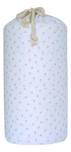 Set De Edredón Colecho Zuri 50x80 Color Blanco-rosa Diseño De La Tela Liso