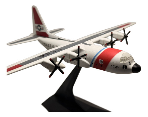 Model Power C-130 Guardia Costera Usa 1/200 Diecast Rojo (Usado)