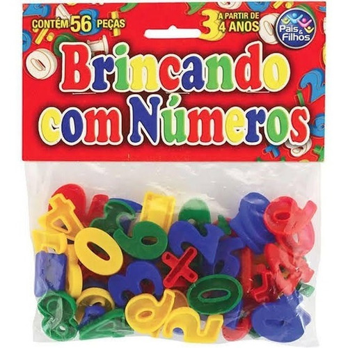 Brincando Com Números 56 Peças 4743 - Pais E Filhos