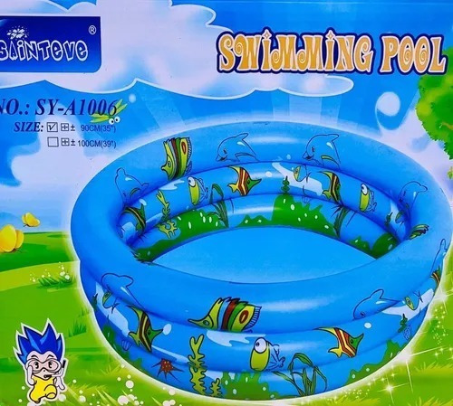 Imagen 6 de 8 de Piscina Inflable Para Niños 120 Cm Verano 3 Anillos