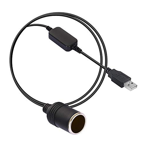 Cable Adaptador Usb Macho Toma De Encendedor De Coche D...