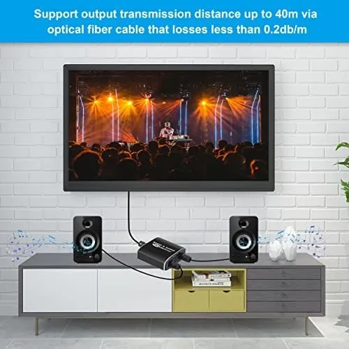 Divisor Óptico Digital Newcare De 3 Puertos, Spdif Toslink D
