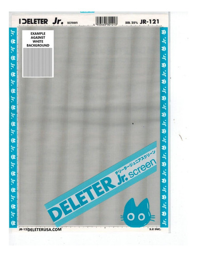 Screen Tone Jr Jr-121 [vertical Lines Pattern 50l/25%][...