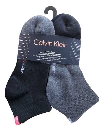 Calcetas Tobilleras Calvin Klein Original De Dama De 6 Pzs