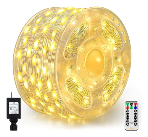 Ollny Outdoor Lights - 600led 197ft Super Long String Lights