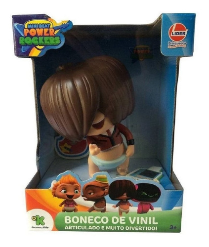 Boneco De Vinil Mini Beat Power Rockers - Fuz - 2737 Lider
