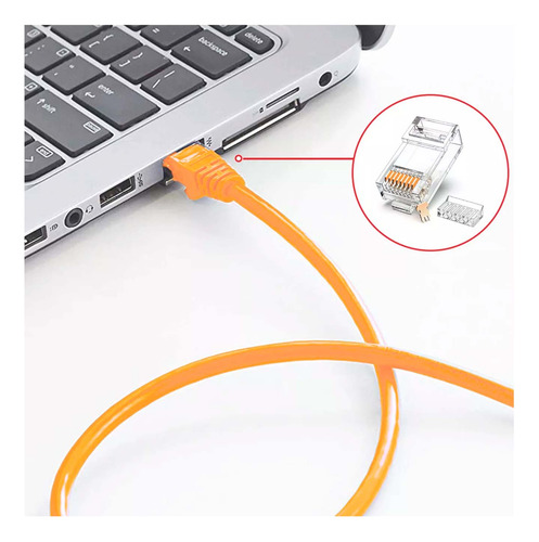 Cable Internet Red Rj45 Data 15 Metros Cat6 Pc Laptop Router