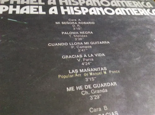 Vinilo Raphael Y Los Gemelos-recital Hispanoamericano Ljp (Usado)
