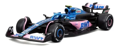 comprar Miniatura F1 Alpine A523 #10 P. Gasly 2023 1:43 Burago Cor Azul \u002F Rosa