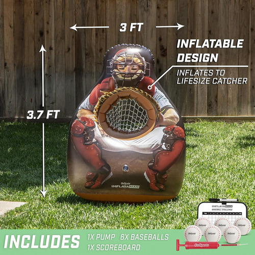 Juego Inflable Gosports Inflataman Para Lanzamiento Baseball