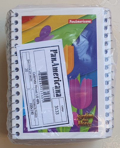 20 Cadernetas Capa Flexível Sortida 1/8 48 Fls- Panamericana