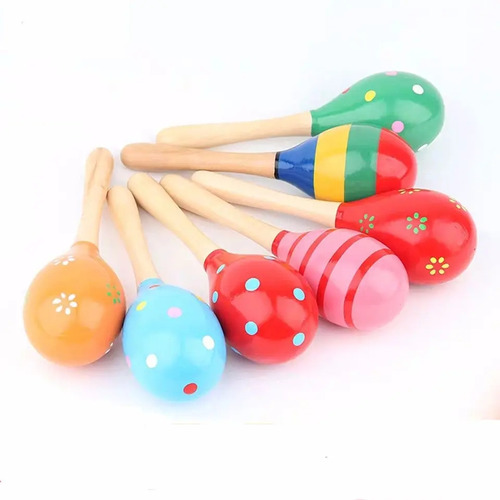 Sonajero Maraca En Madera Infantil Montessori 12cm Ltf Shop 