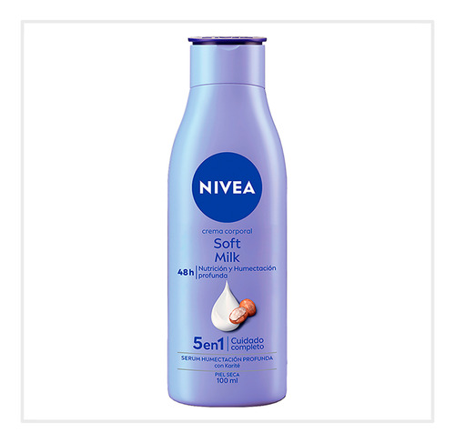 Crema Corporal Nivea Body Soft Milk 48 Horas 100ml