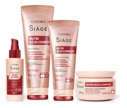 Combo Siàge Nutri Acid.complex (4 Itens)