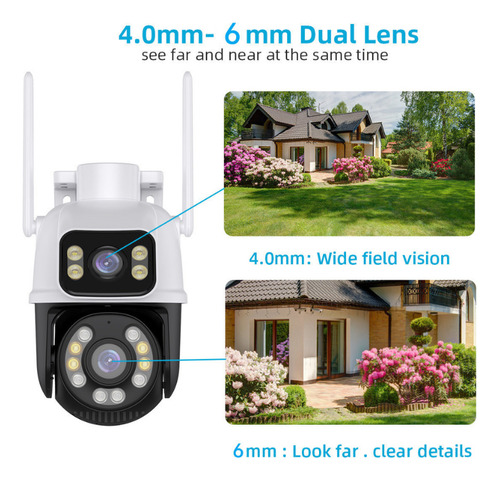 Câmera De Segurança Wi-fi Smart Dual Câmera Ipc-i100 Ip