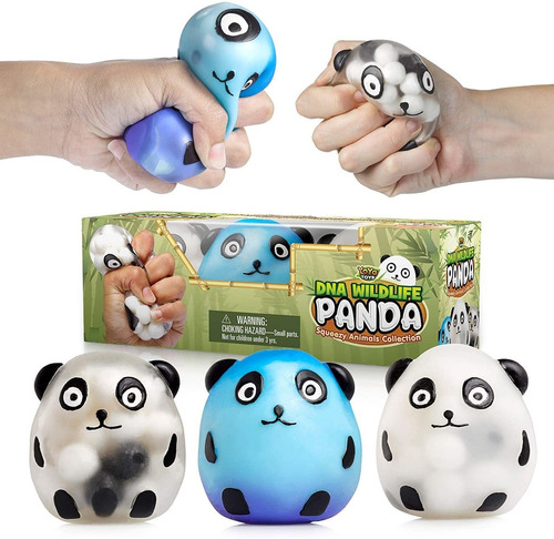 Dna Wildlife Panda Stress Ball Paquete De 3 Bolas Estim...